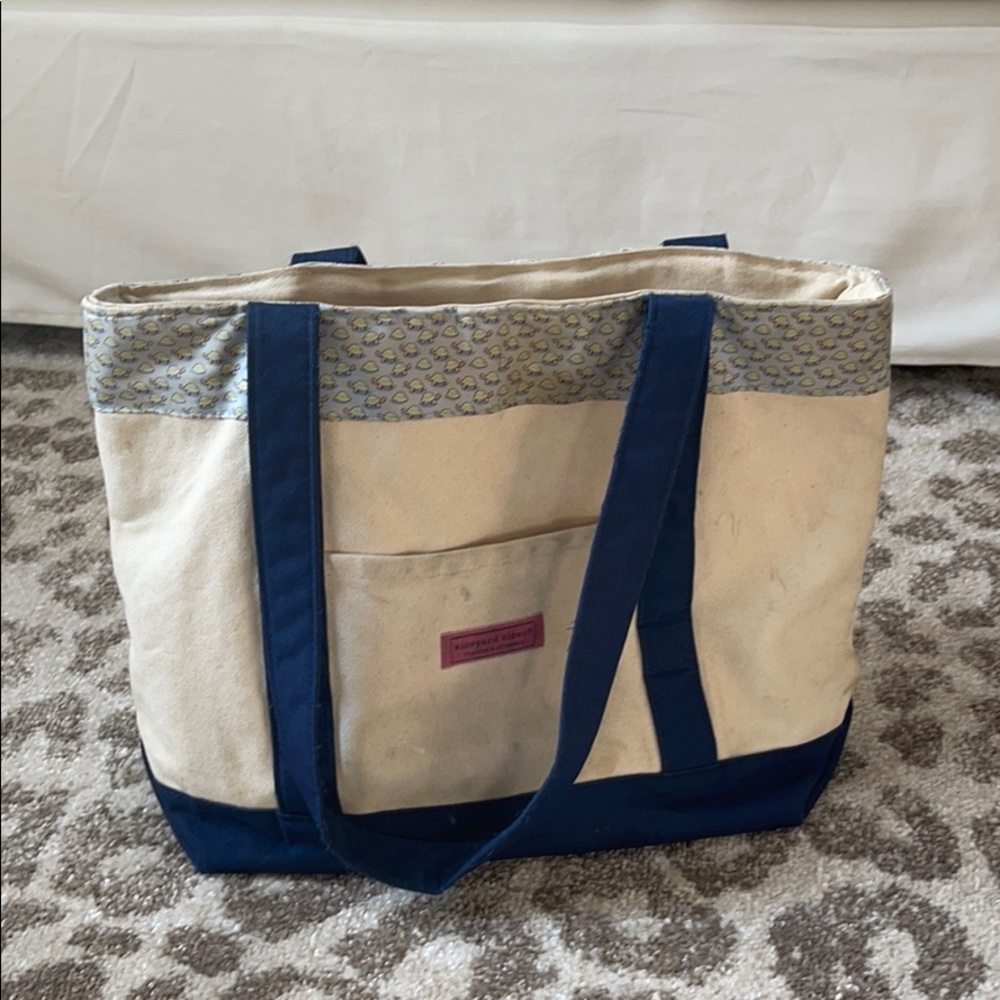 Vineyard vines canvas tote